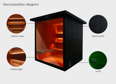 SWELL WAVE 6 - TRADITIONAL SAUNA FOR SIX