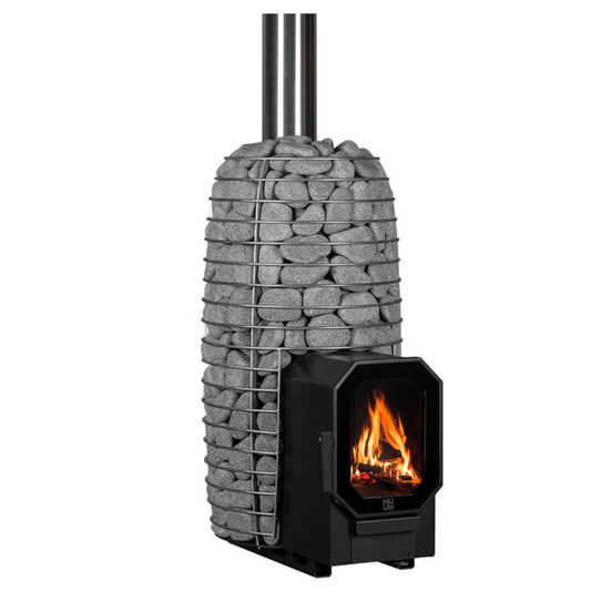 HUUM Hive Flow Mini Sauna Stove (Rear Feed – Load Wood from Outside)