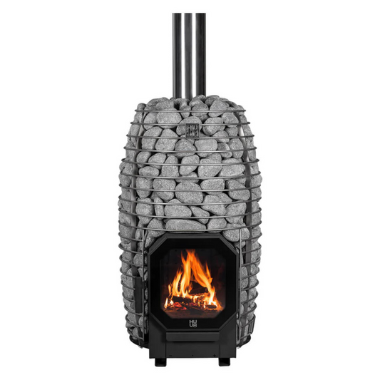 HUUM Hive Flow Mini Sauna Stove (Front Feed – Load Wood from Inside)