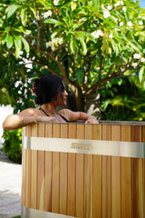 SWELL ARCTIC U – HOT & COLD PLUNGE TUB WITH CHILLER – PREMIUM CEDAR ICE BATH FOR ONE