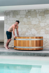 SWELL NORDIC TWIN – HOT & COLD PLUNGE TUB WITH CHILLER – PREMIUM CEDAR ICE BATH FOR TWO