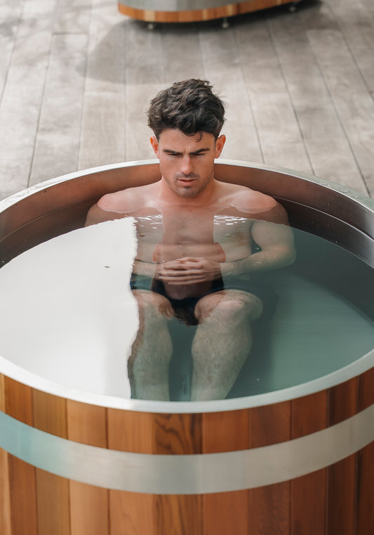 SWELL NORDIC TWIN – HOT & COLD PLUNGE TUB WITH CHILLER – PREMIUM CEDAR ICE BATH FOR TWO