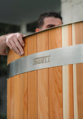 SWELL NORDIC TWIN – HOT & COLD PLUNGE TUB WITH CHILLER – PREMIUM CEDAR ICE BATH FOR TWO