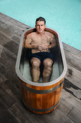 SWELL ARCTIC U – HOT & COLD PLUNGE TUB WITH CHILLER – PREMIUM CEDAR ICE BATH FOR ONE