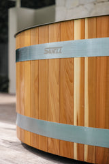 SWELL NORDIC TWIN – HOT & COLD PLUNGE TUB WITH CHILLER – PREMIUM CEDAR ICE BATH FOR TWO