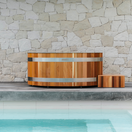 SWELL NORDIC TWIN – HOT & COLD PLUNGE TUB WITH CHILLER – PREMIUM CEDAR ICE BATH FOR TWO
