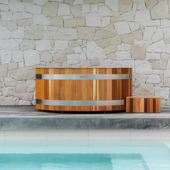 SWELL NORDIC TWIN – HOT & COLD PLUNGE TUB WITH CHILLER – PREMIUM CEDAR ICE BATH FOR TWO