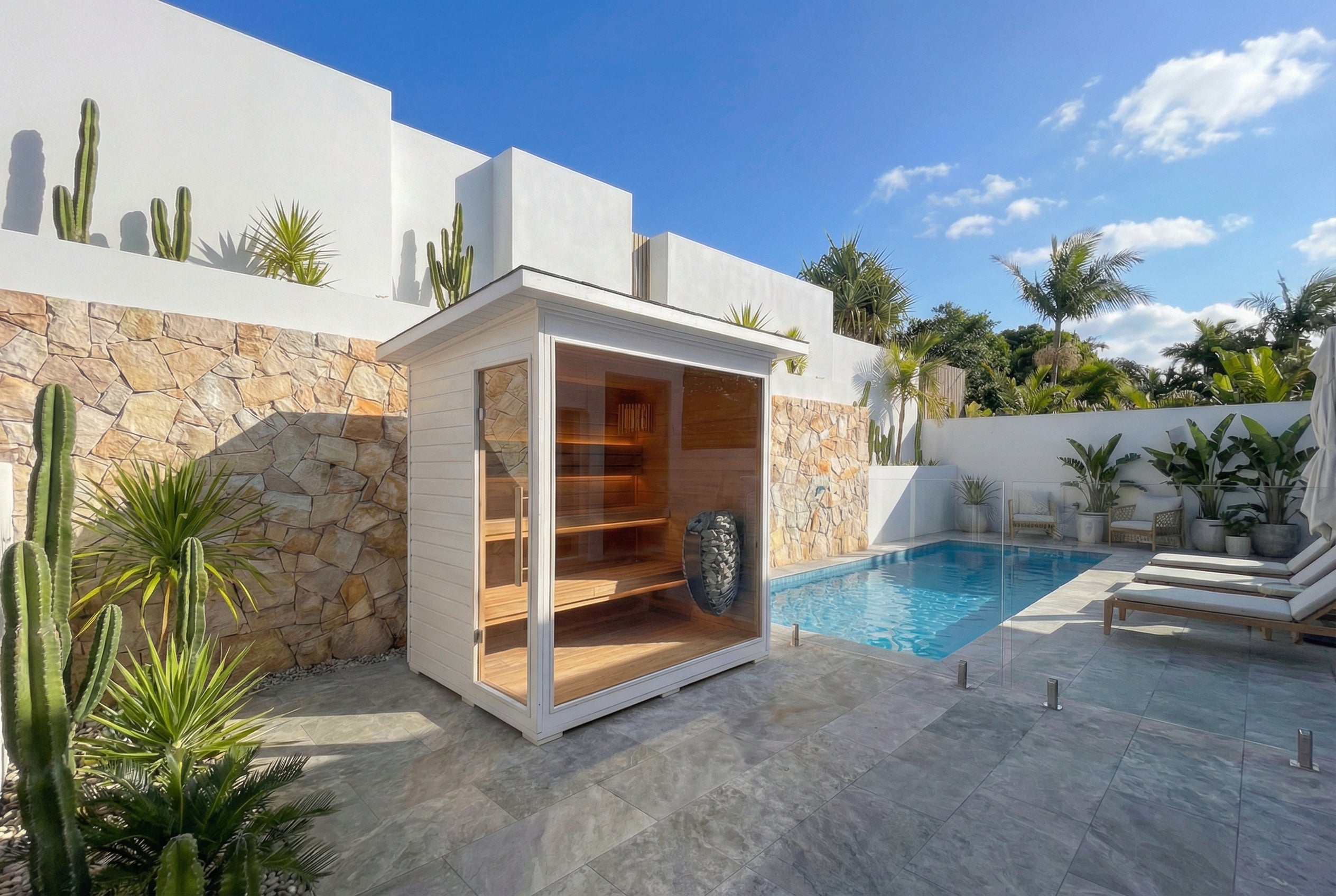 Swell White Retreat 4 Outdoor Sauna Australia | Swell Sport