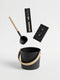 Pro Sauna Accessories Kit (Metal Bucket, Metal Ladle, Thermometer & Sand Timer)